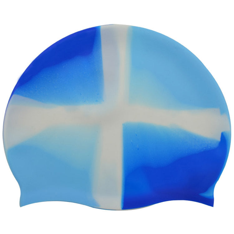 Silicone Cap de natation Gradient Blocage de couleur Imperméable Impression