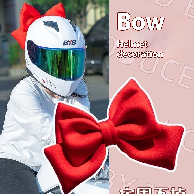 Casque ornement Bow siège arrière de voiture électrique