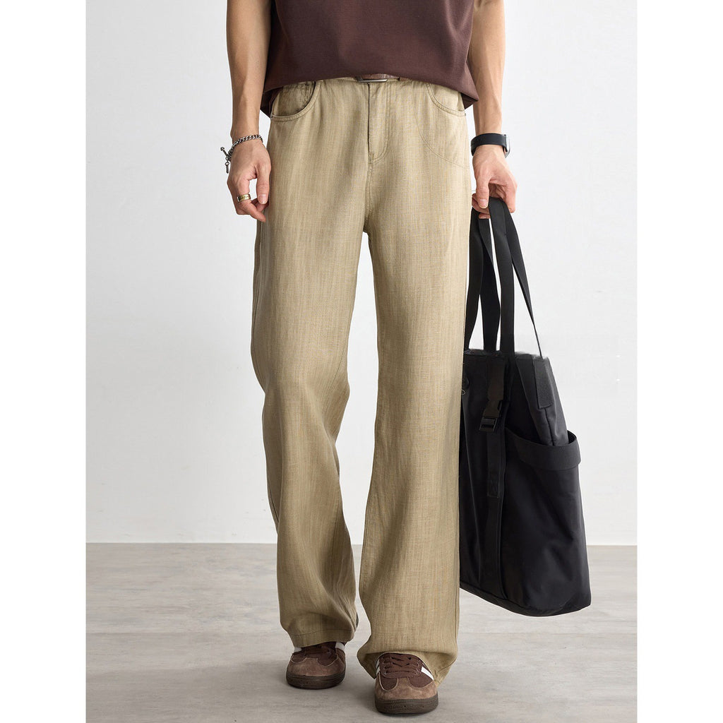 Solo Ride Sky Linge de soie Jambe droite Cool Touch Pantalons respirants