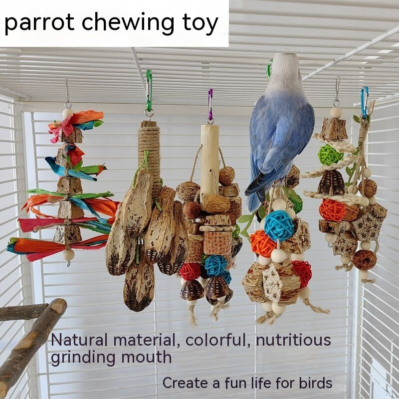 Jouets de perroquet Fournitures de bitumes de perroquet Oiseau Stand Rod Bird Cage