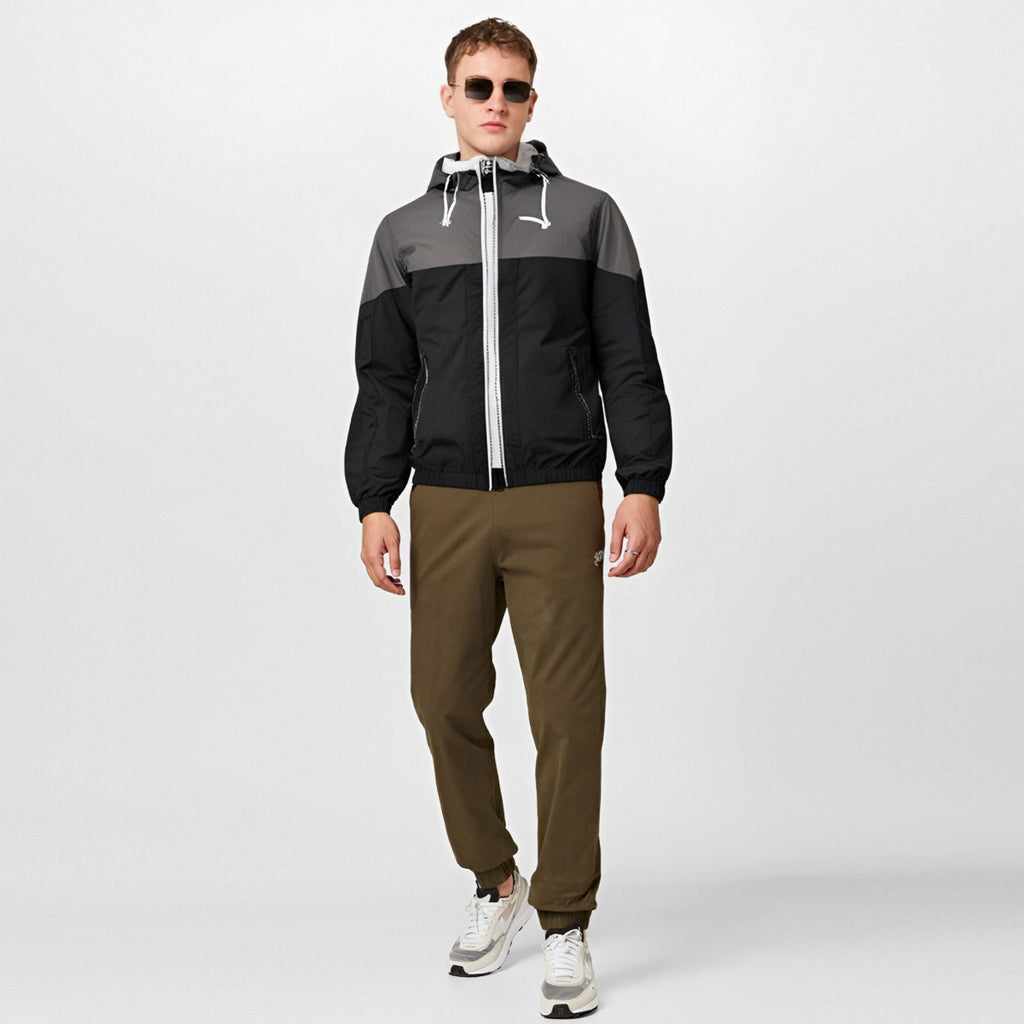 Manteau de brise-vent d'extérieur pour hommes Veste souple monocouche légère