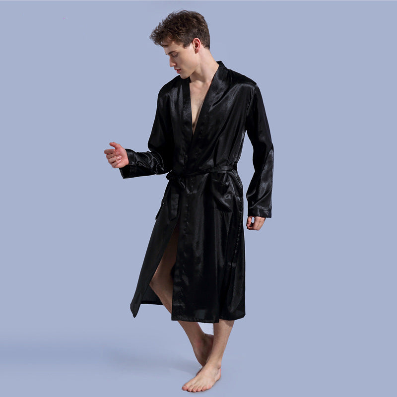 Mode homme Robe de couleur solide mince