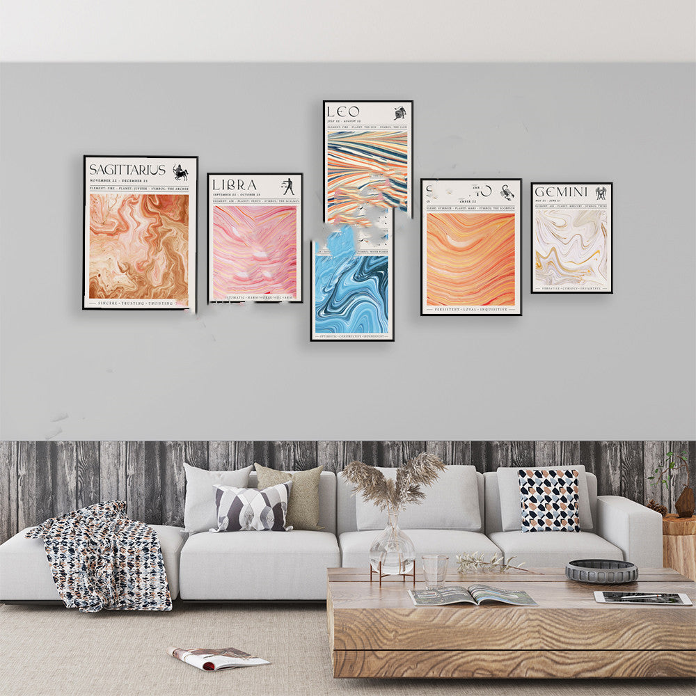 Imprimé Résumé Affiche de décoration murale du salon esthétique