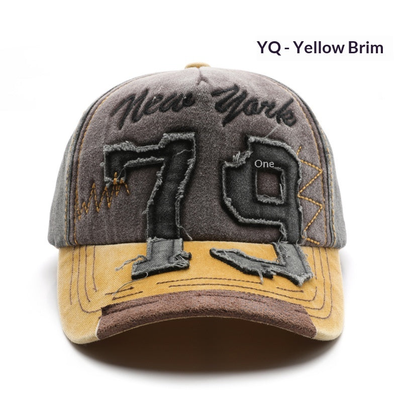 Casquette de baseball pour hommes à lettre lavée