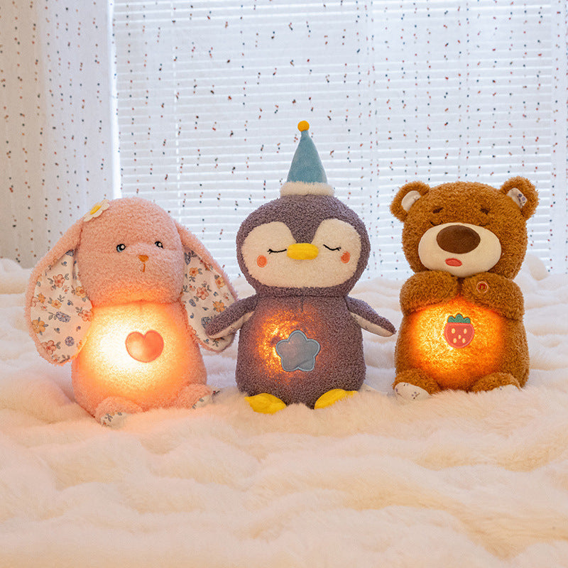 Poupée d'ours en peluche agréable à respirer pour les bébés apaisants à dormir