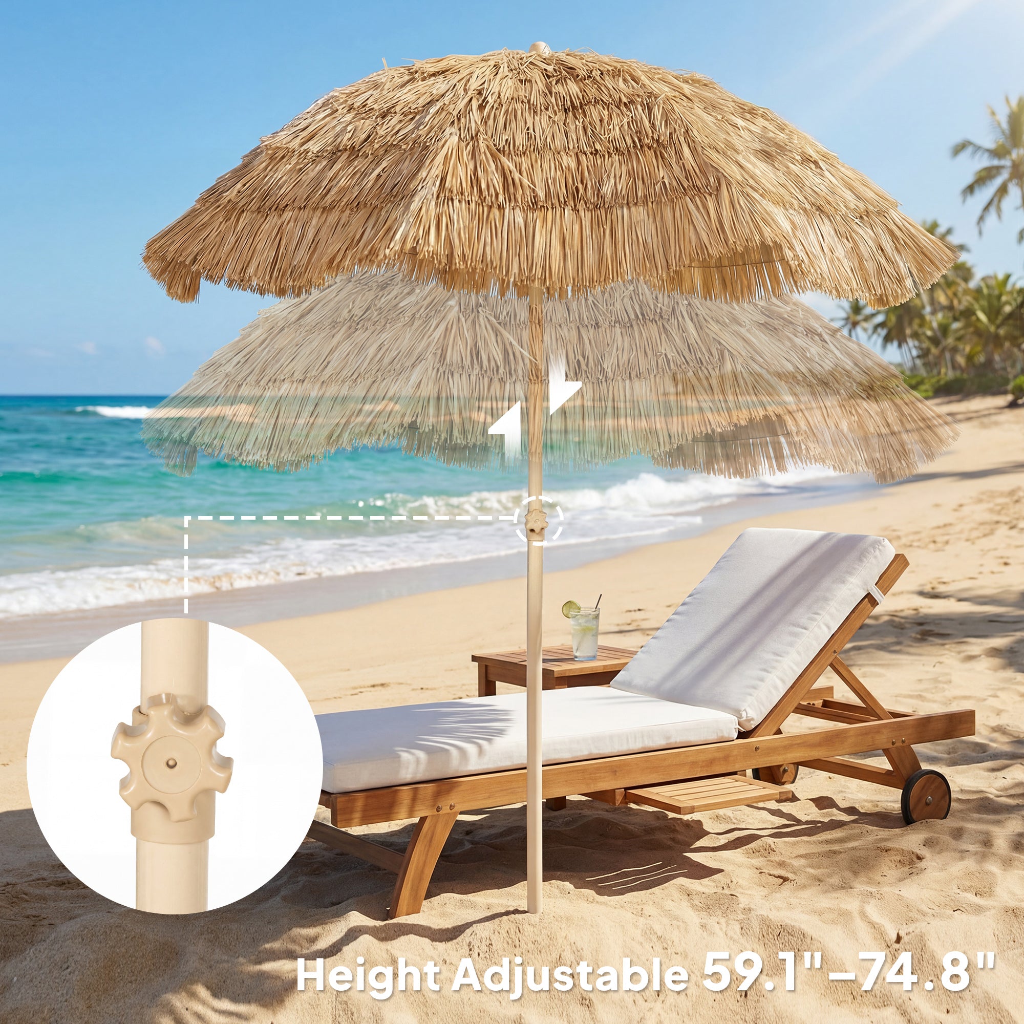 Parapluie Tiki 6FT