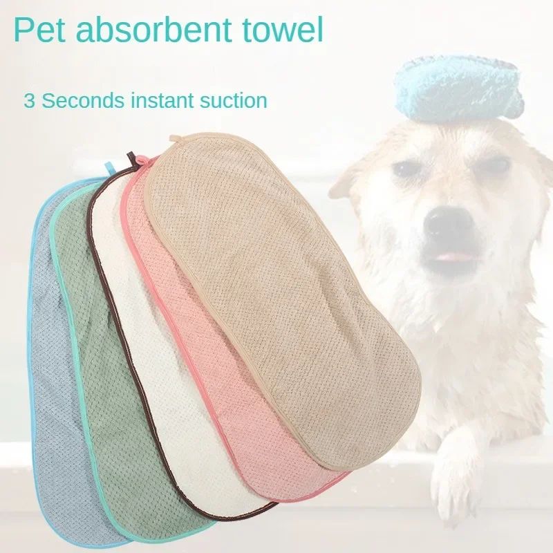 Pet Super Absorbent serviette chat et chien séchage rapide serviette de poche style Gants de broussailles bain à