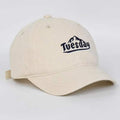 Hommes et femmes's Short-brimmed Mountain Peak Lettered Soft-top Simple Casual Style Baseba