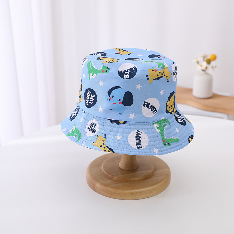 Chapeau de seau de soleil à double bord pour enfants