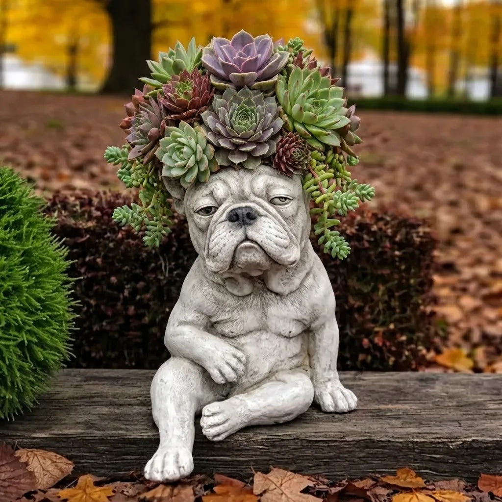 Pot de fleurs à doigts moyens pour animaux de métier de résine créative