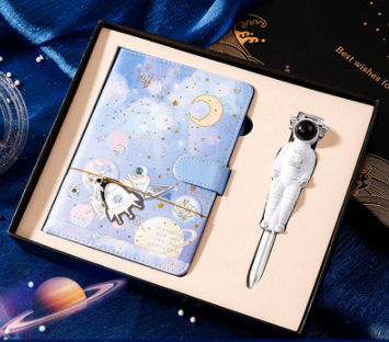 Galaxy Dream Coloriage de page Notebook mignon dessin animé Astronaute
