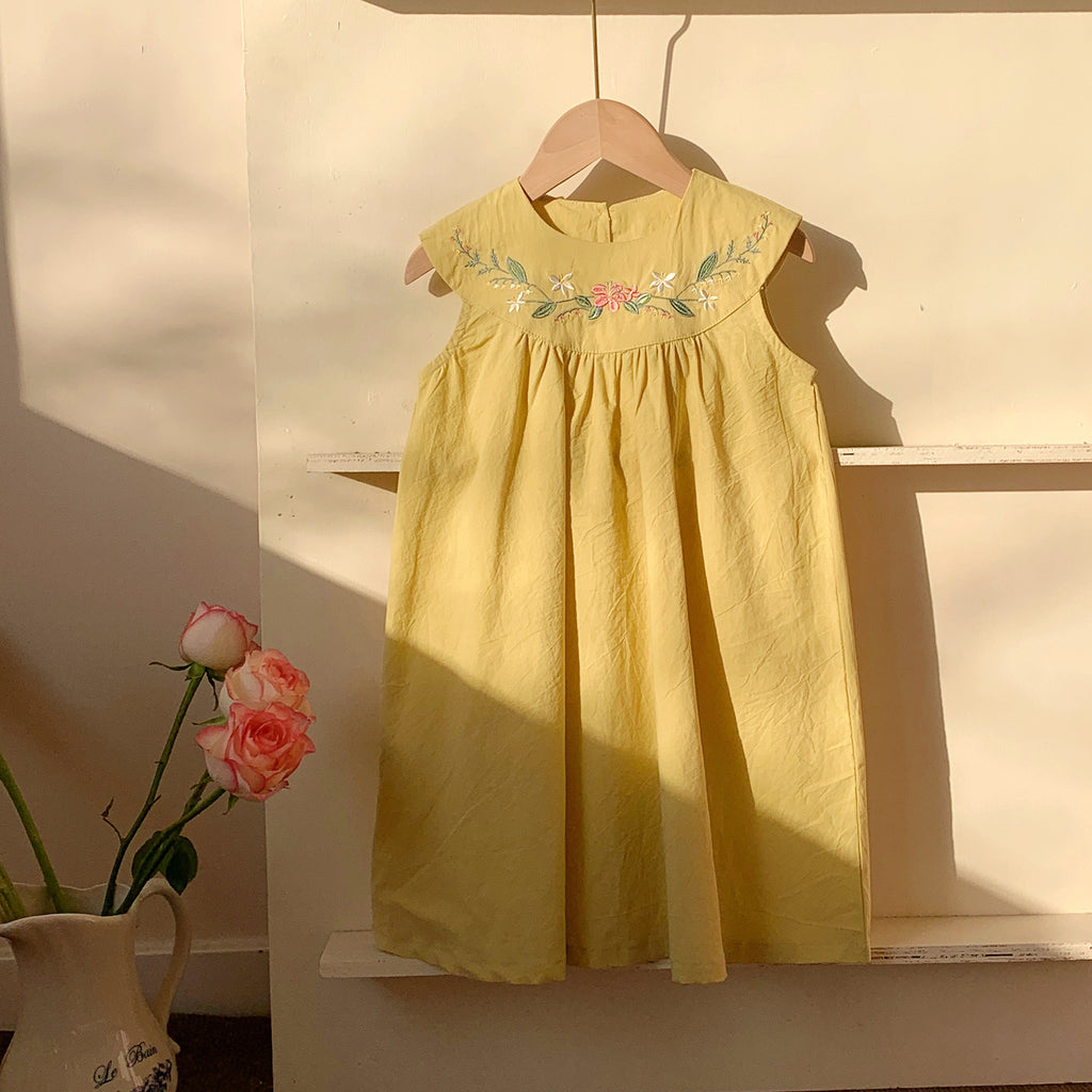 Robe sans manches à la française pour filles
