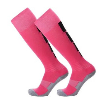 Chaussettes de sport à tube long Épaisseur Serviette sans glissade Fond Hommes Football Socks Sweat-