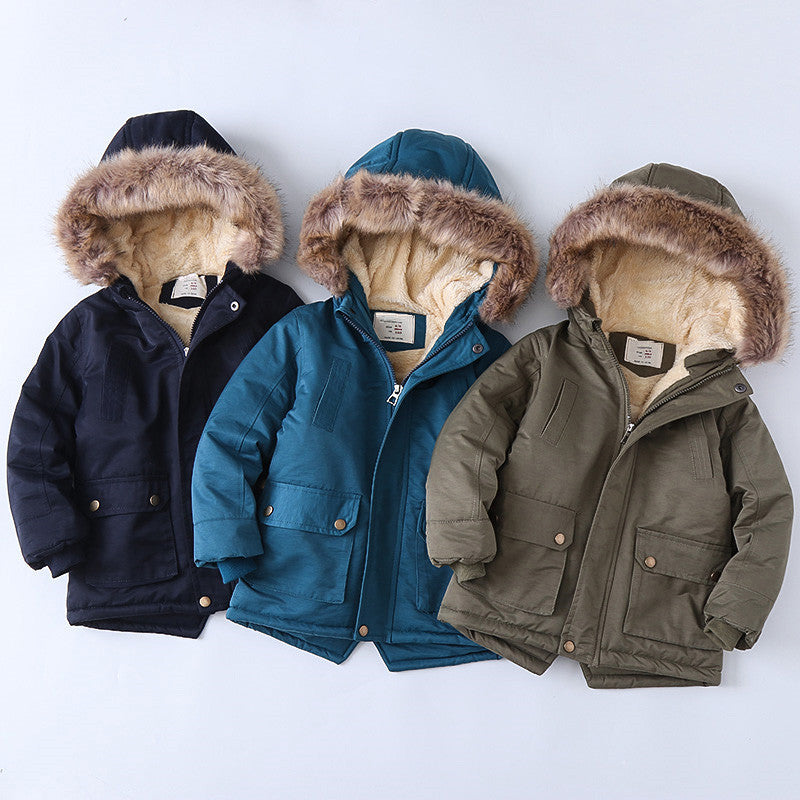 Veste rembourrée en coton, doublée de polaire