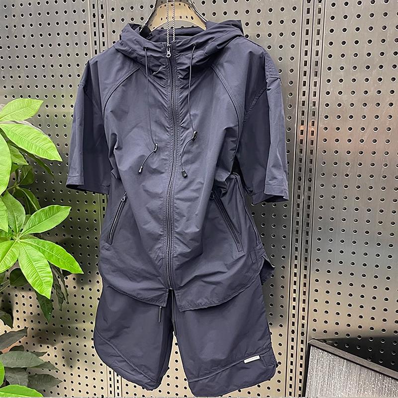 Sports Ice Silk Short à manches courtes Costume homme Séchage rapide