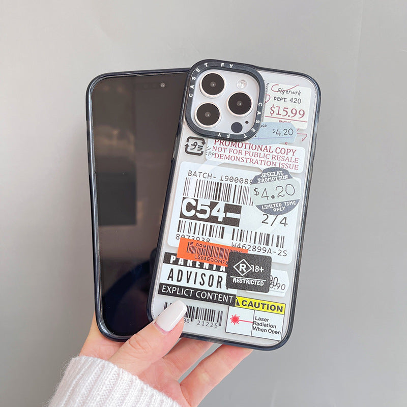 Étiquette fragile Étui de téléphone magnétique résistant à la chute