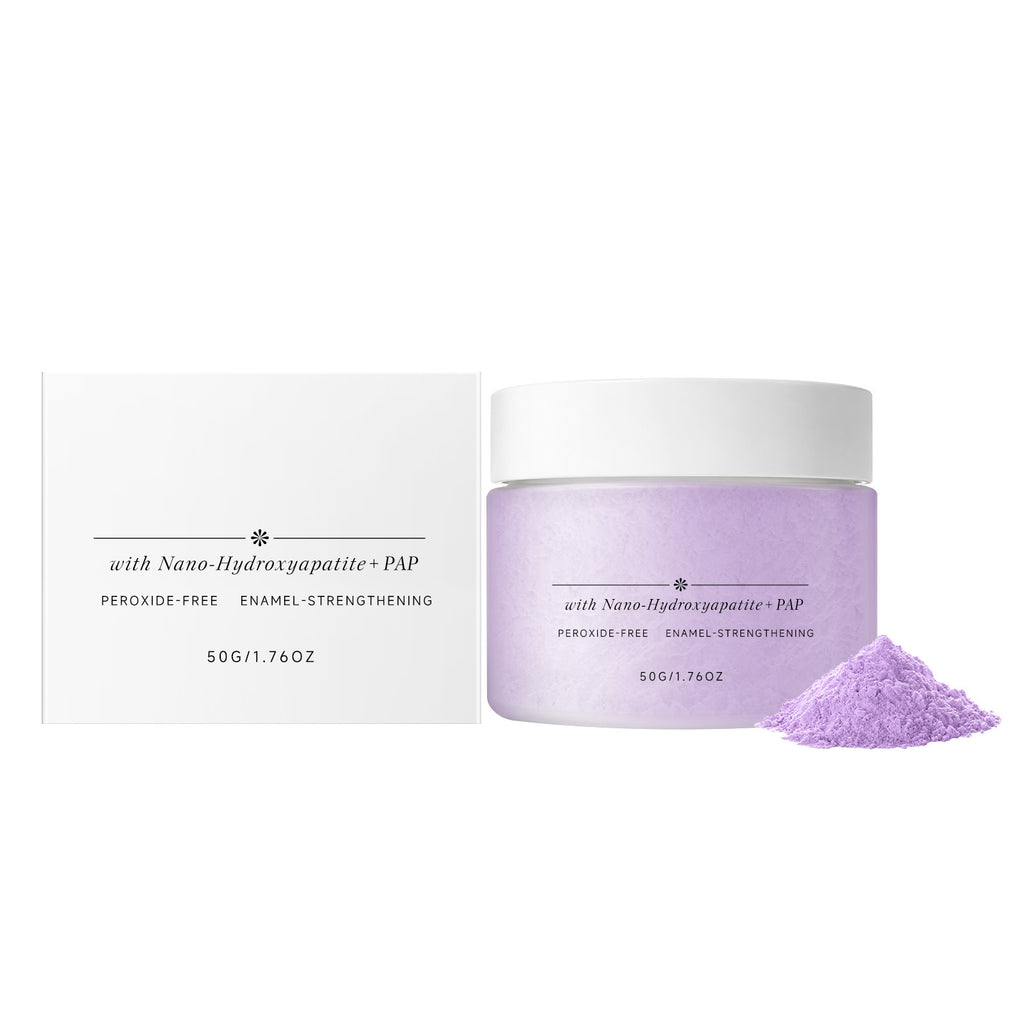 Poudre de dents blanchissant la menthe