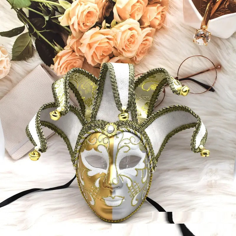Peint Yin et Yang Halloween Ball Party Masque de performance haut de gamme de Venise