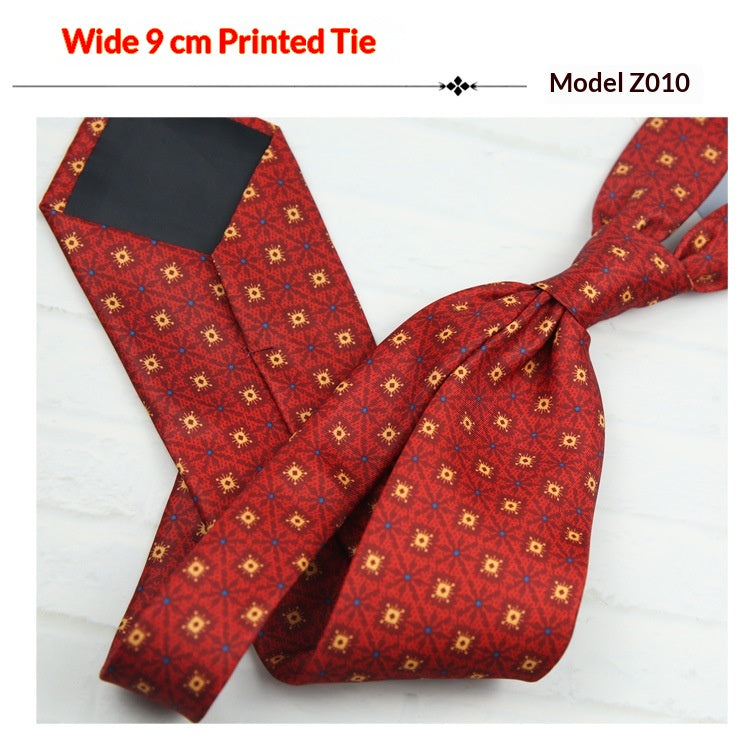 Tie vintage imprimé casual