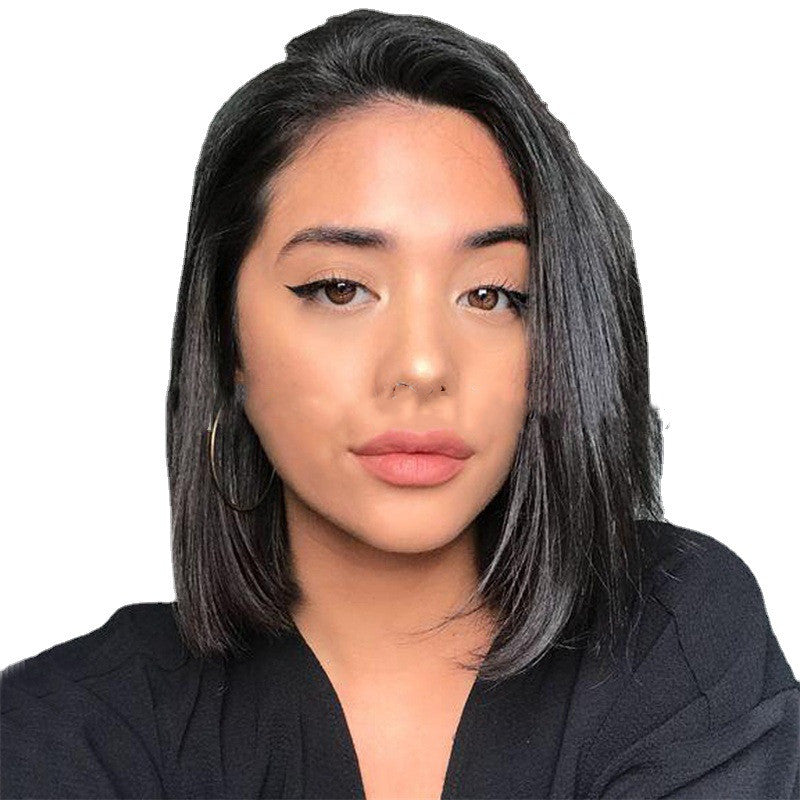 Wig Ladies Mid-point Short Wave Couverture de cheveux en fibre chimique