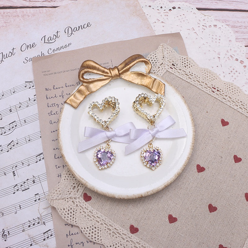 Sweet Mignon Massure Headdress Lace Bow Strass