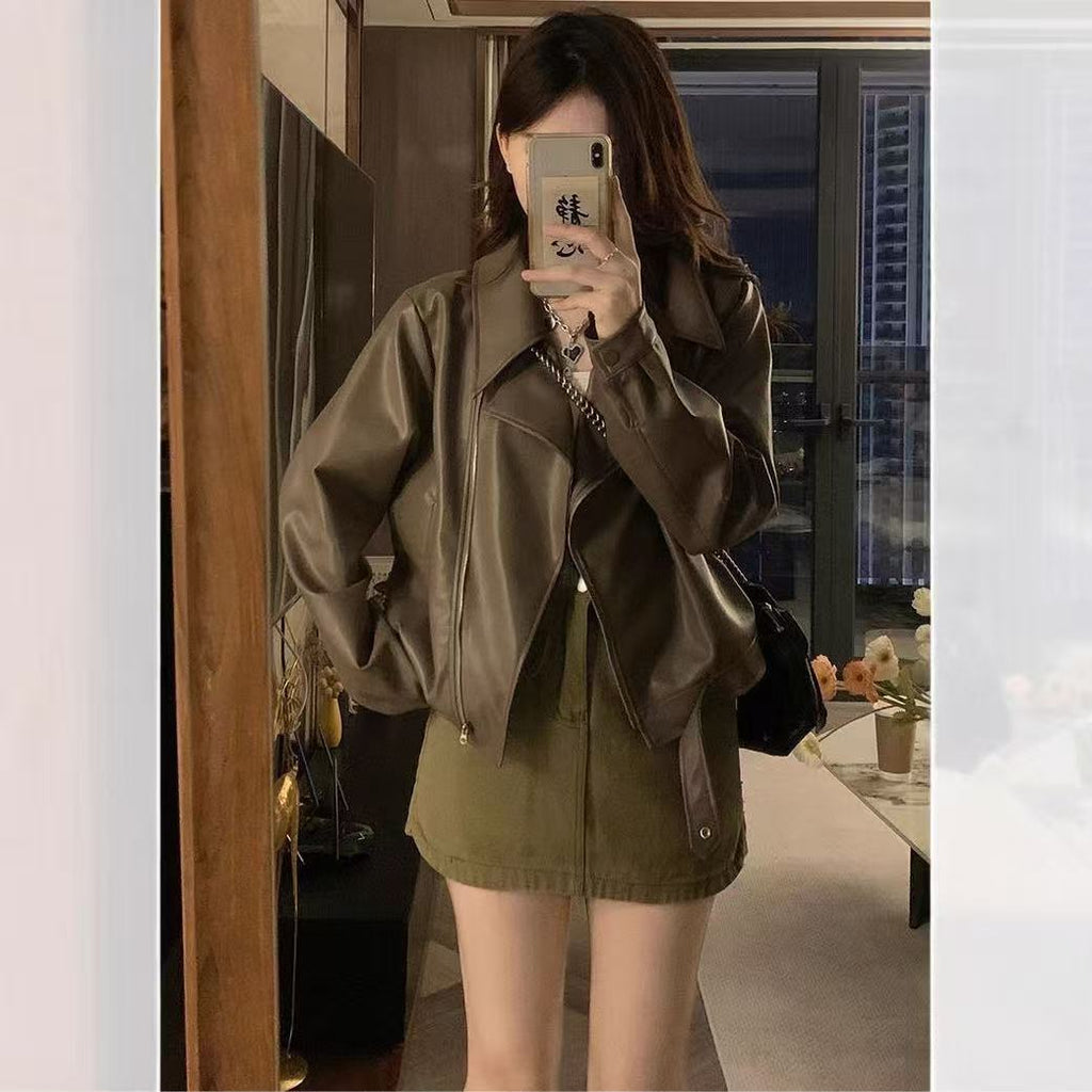 Veste casual rétro à manches longues pour femmes