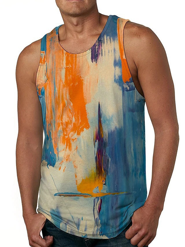 Hommes Arrivée d'été Hawaïen-Imprimer Veste Casual