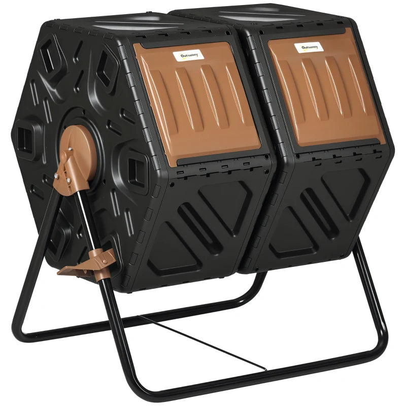 Double chambre Compost Tumbler Bin