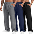 Pantalons à cordes à cordon droit pour hommes
