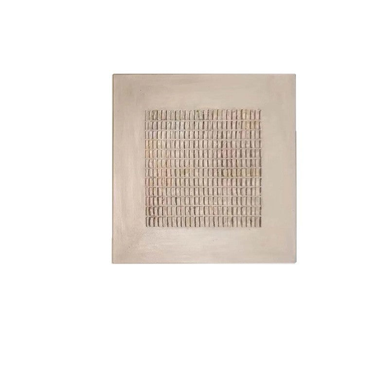 Peinture à l'huile peinte à la main pure série d'œuvres décoratives abstraites géométriques