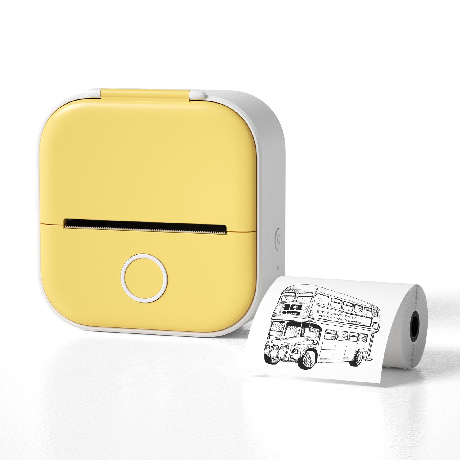Imprimante Mini Thermique Portable Accueil Imprimante Photo Étudiant Mauvaise question Imprimante Bleu