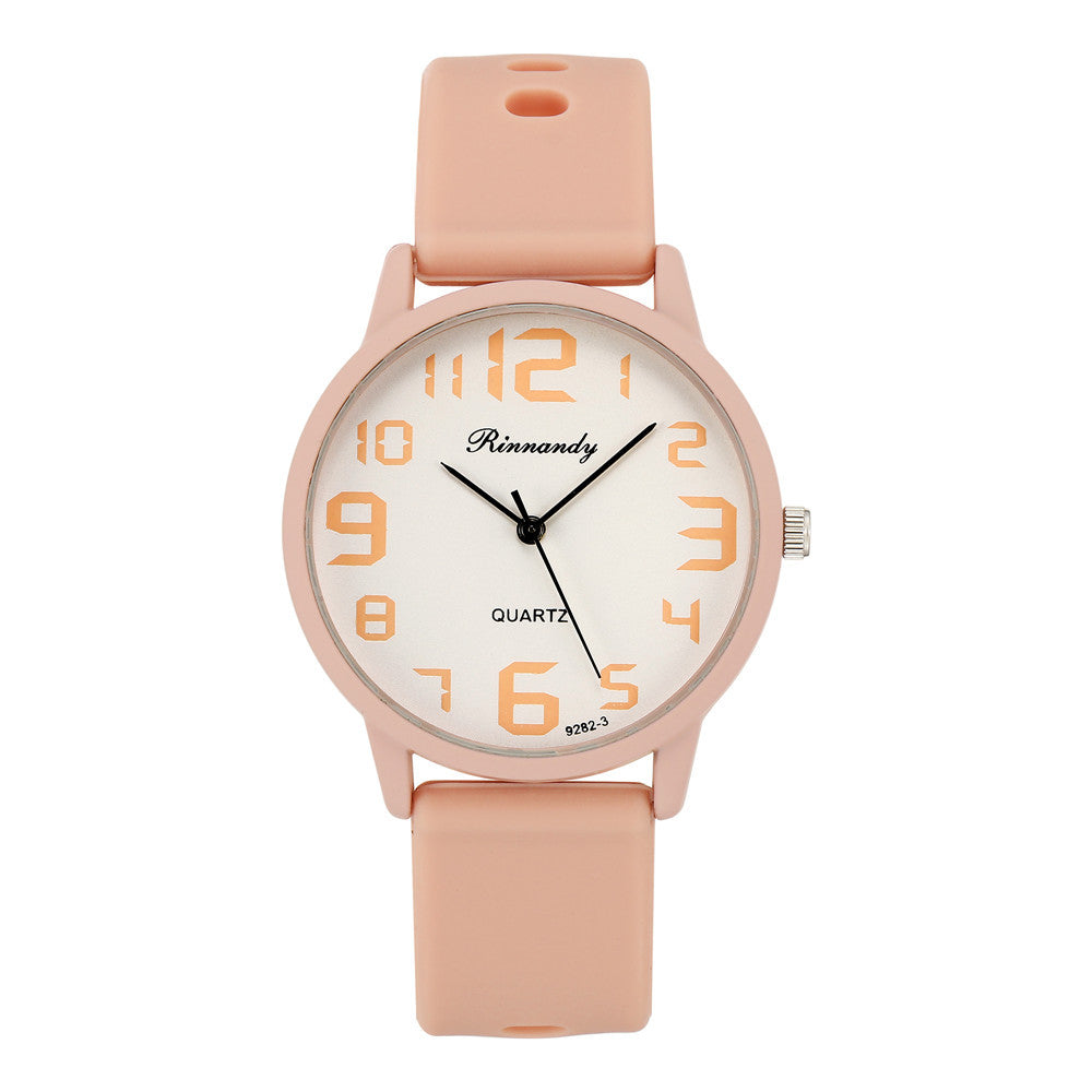 Mode Jelly Color Sports Montre en silicone