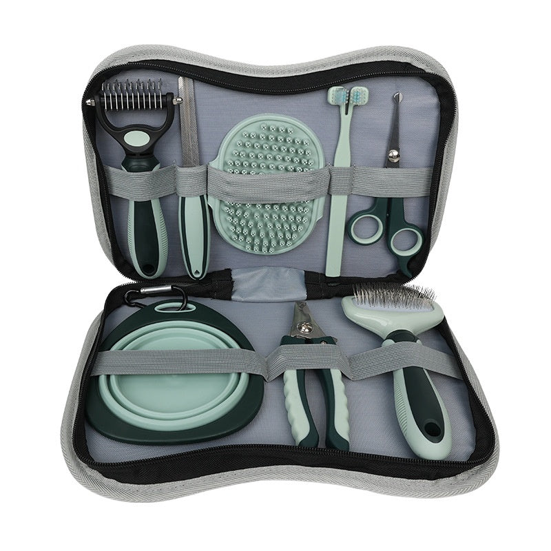 Pet Combo Suit Beauty Ciseaux Pinceau de bain pour peigne de peigne