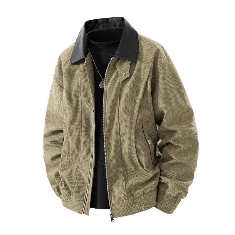 Veste Lapel Corduroy Workwear