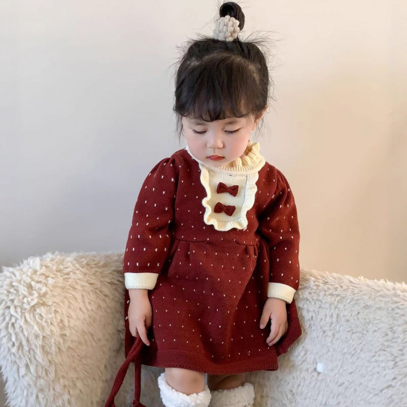 Robe de soirée en tricot chic de style coréen