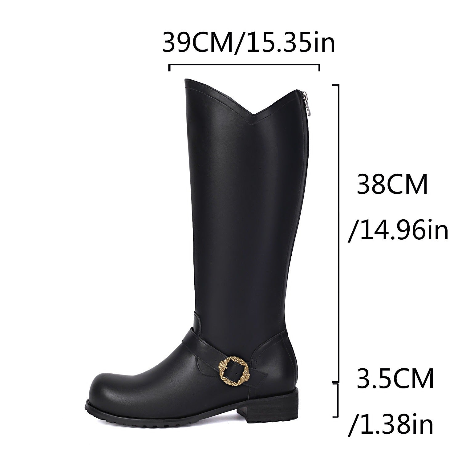 Bottes en cuir rétro performance masculine
