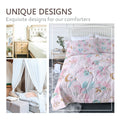 Set de confort fille pour filles-3 pièces Rainbow Cartoon Comforter Sets pour enfants