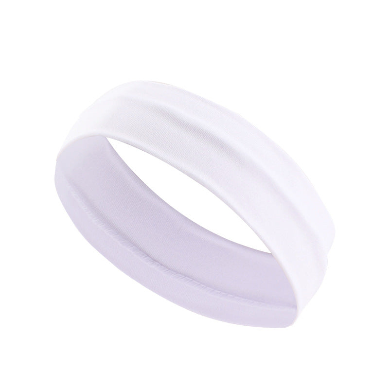 Bande de cheveux de yoga Plain Sport pour femmes Bande de cheveux élastique et absorbante de la sueur