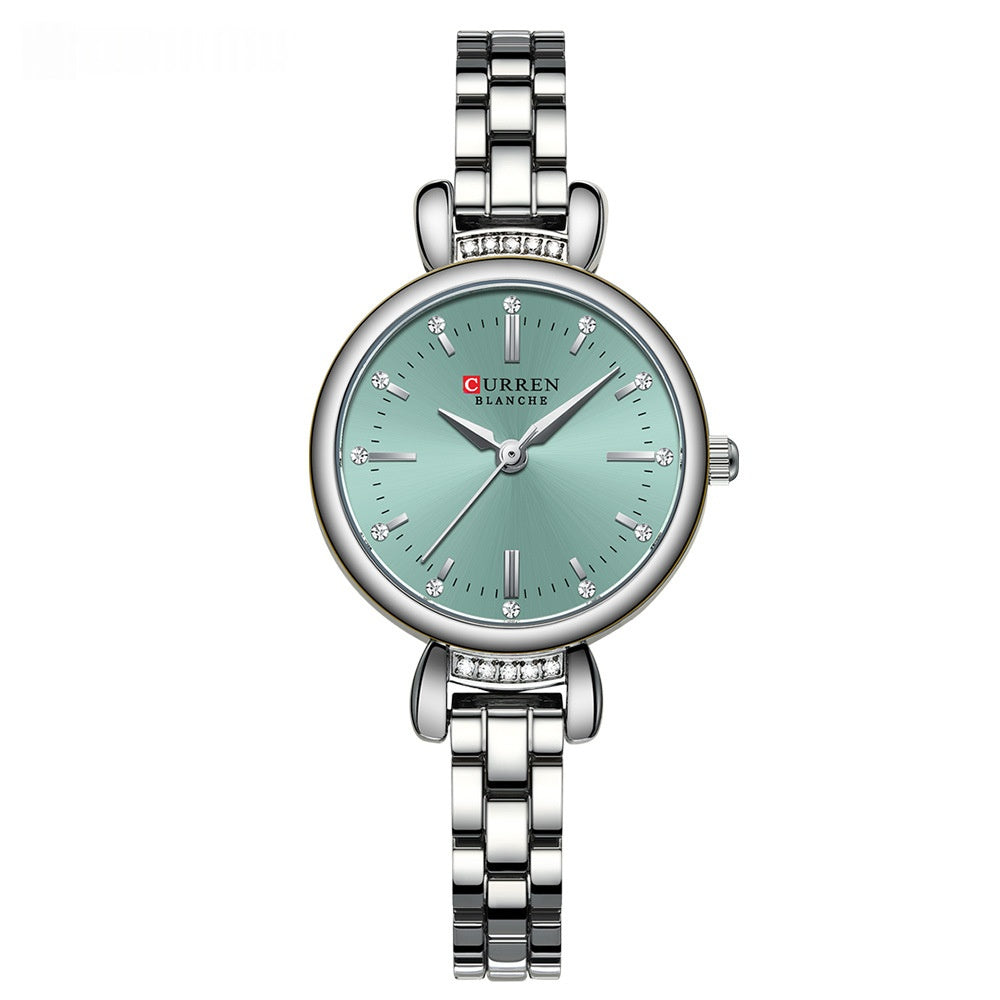 Imperméable ronde casual femmes bracelet montre