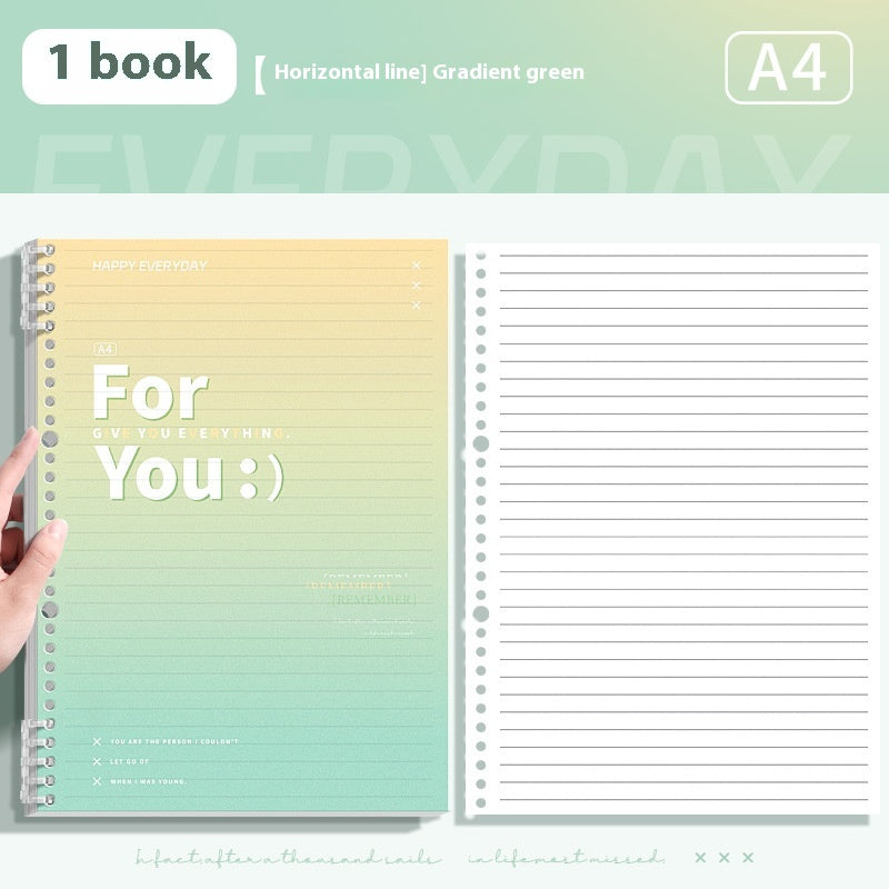 Gradient Removable Coil Notebook