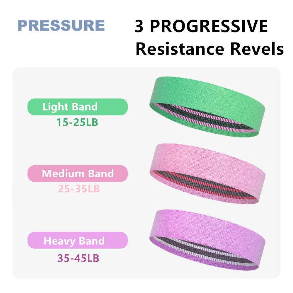 Bandes de résistance Ensemble de boucles d'entraînement d'exercice 3 Crossfit Fitness Yoga Booty Band