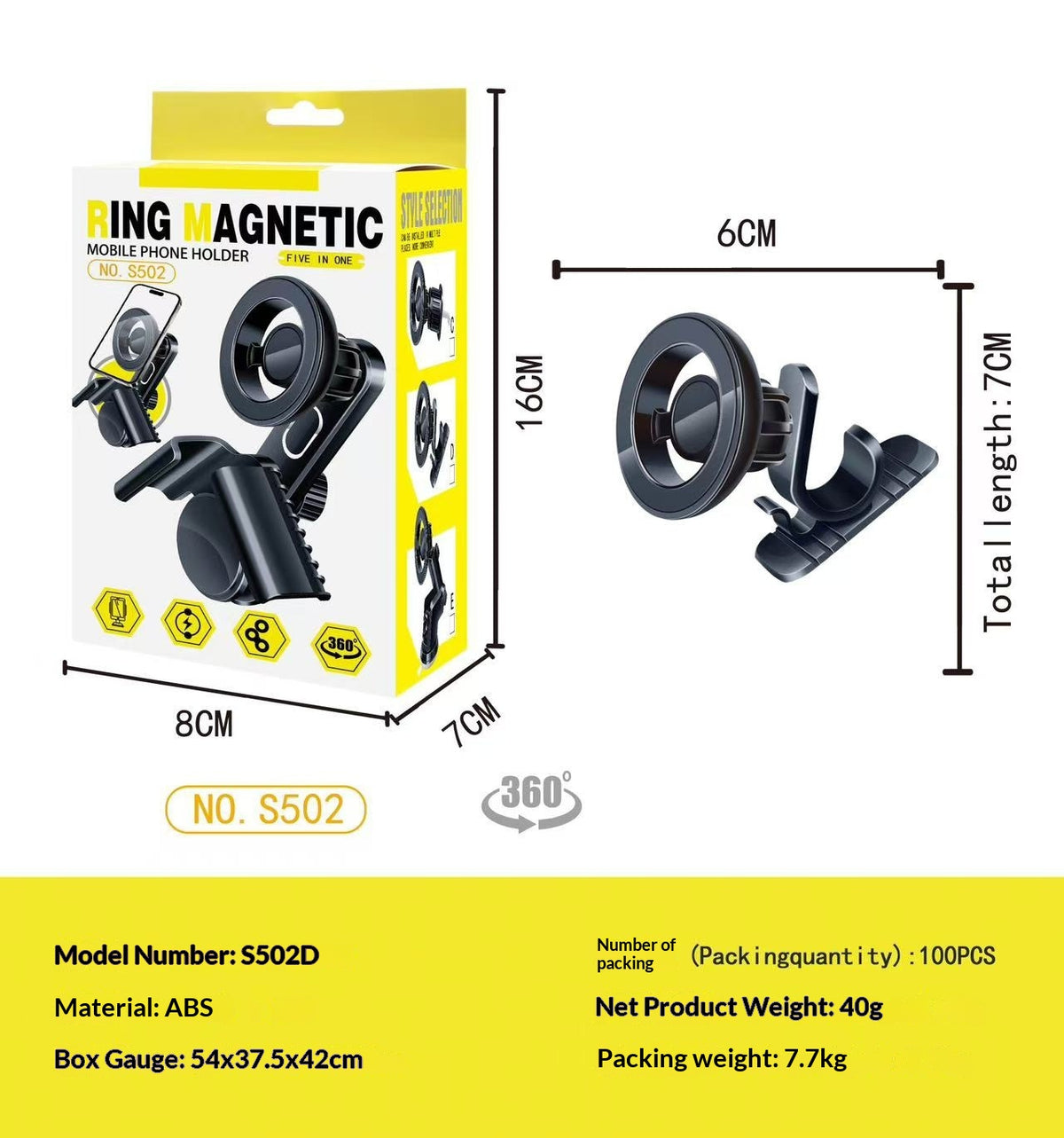 Magnetic Car Phone Mount