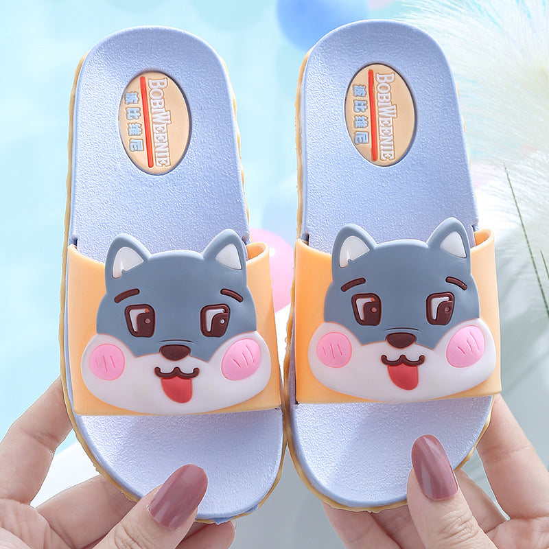 Enfants d'été Cartoon Non-dérapant Soft Bottom Sandales