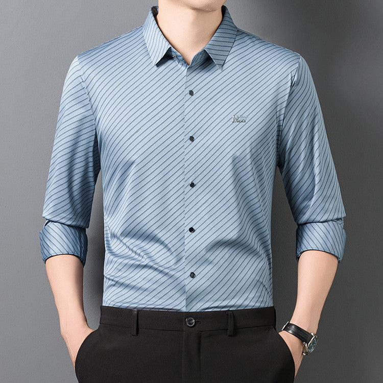 Chemise Homme rayé manches longues