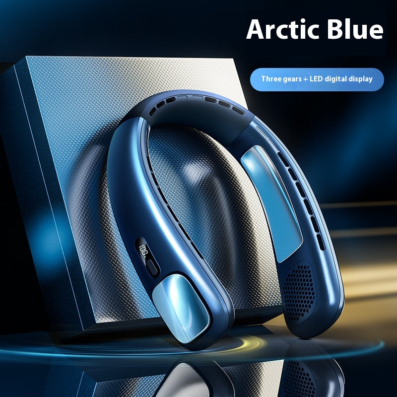 Usb Rechargeable Long Endurance Mute Sans feuille Halter Petit ventilateur Portable Outdoor