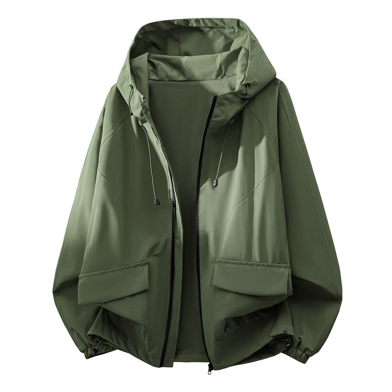 Printemps et automne Unisex Veste Hommes Trois Dimensional Line Design American Style