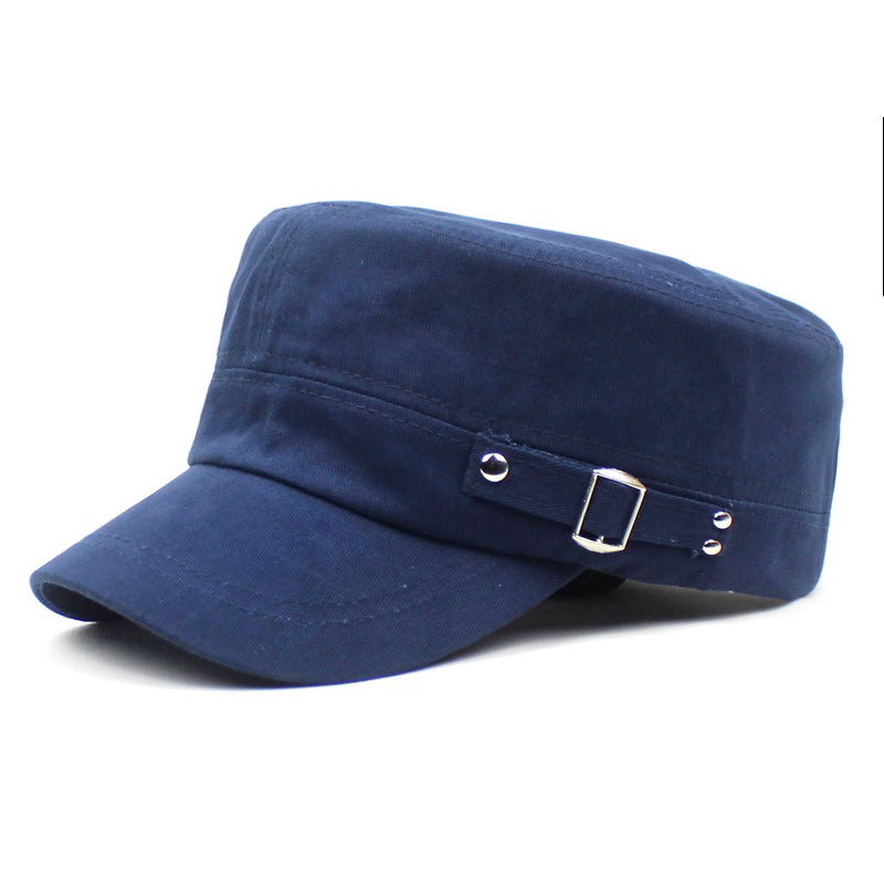 Casquette de baseball en coton à bord plat pour hommes
