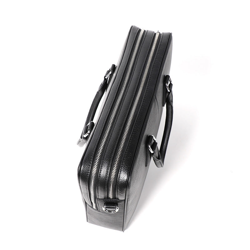 Sac à main Sac à main en cuir pour homme Cowhide horizontale Grande capacité