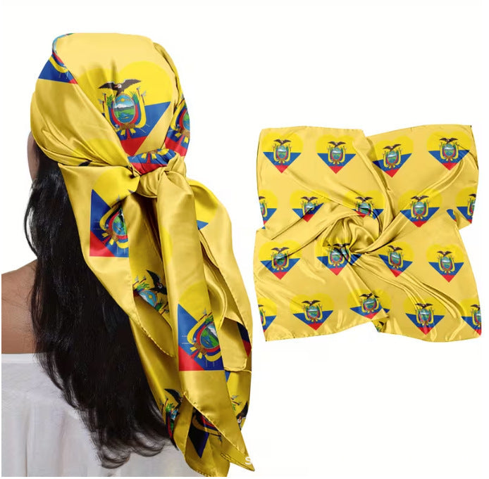 Enveloppe de tête de bandeau d'écharpe carrée polyvalente
