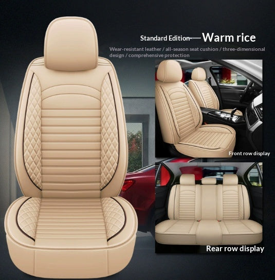 Garnitures universelles de sièges en cuir pour quatre places Mats de voiture à cinq places